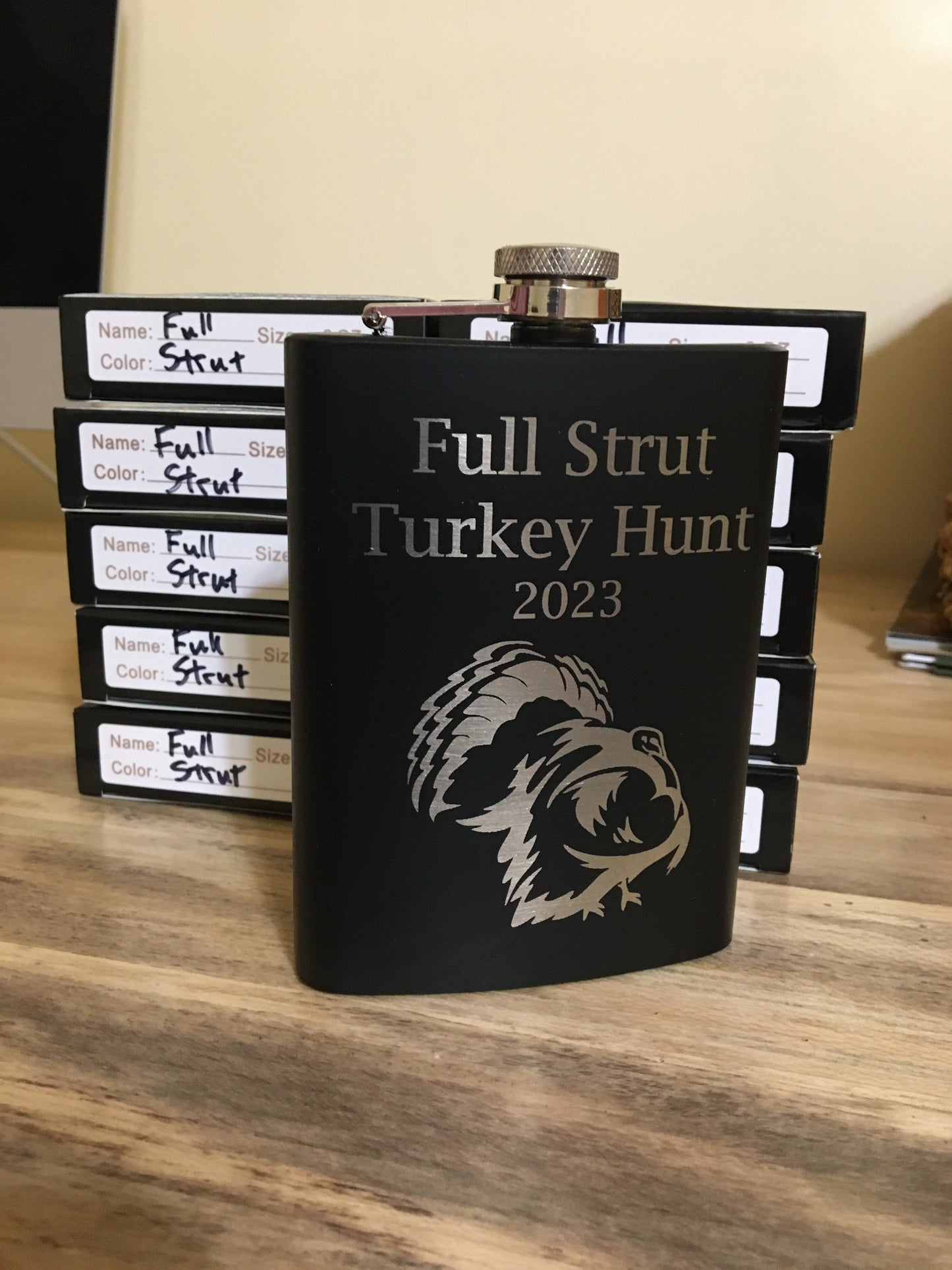 Engraved Hip Flask