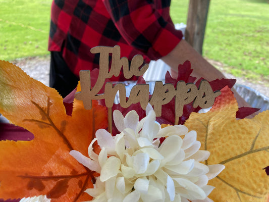 Personalized Wedding Cake Topper