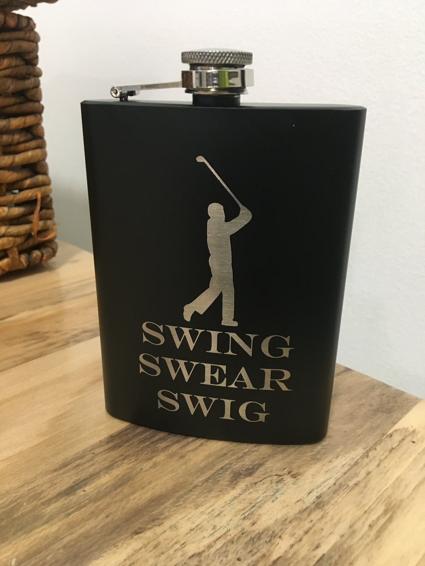 Engraved Hip Flask