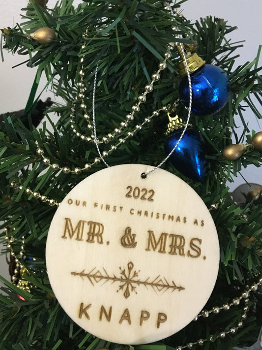 First Christmas Married Ornament