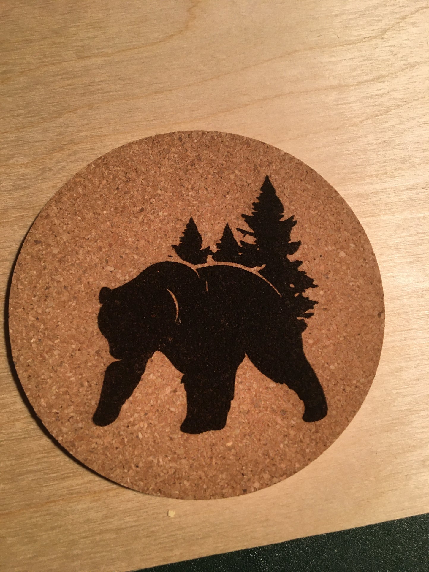 Laser Engraved 4" Cork Coaster