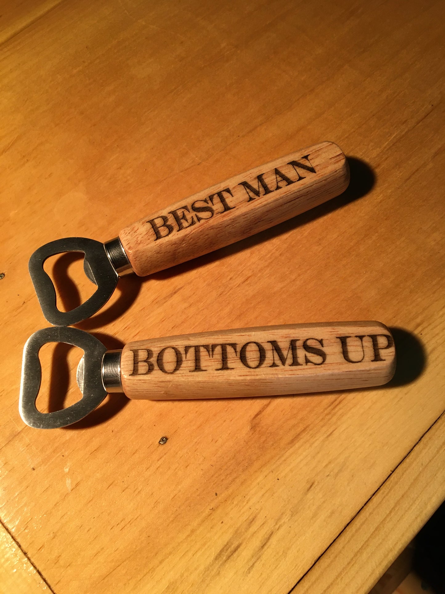 Wood Engraved Bottle Openers